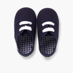 Zapatillas Niños de Cordones Azul Marino