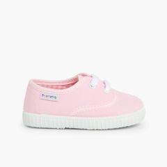 Zapatillas Niños de Cordones Rosa