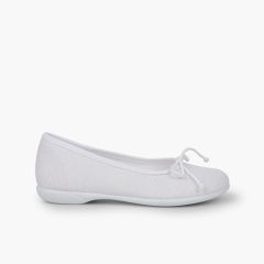 Bailarinas Niña Lino Comunión Blanco