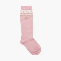 Calcetines altos oso Rosa