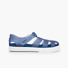 Cangrejeras con tira adherente Tipo Tenis Azul Marino
