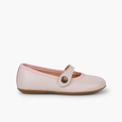 Merceditas Niña Piel Comuniones Rosa