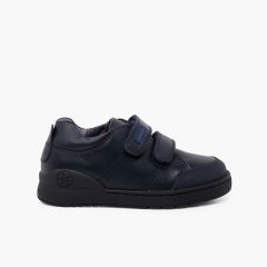 Zapatillas Biomecanics colegial tiras adherentes Azul Marino