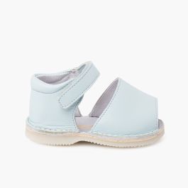 Menorquinas fraileras bebé piel tira adherente  Celeste