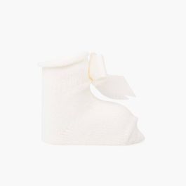 Patucos bebés con lazo Cava