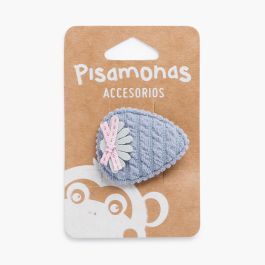 Clip cierre pico pato fresa Azul Plomo