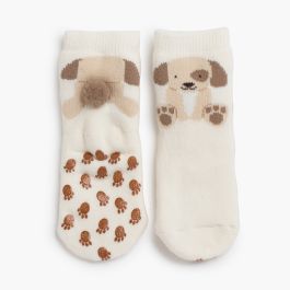 Calcetines antideslizantes perrito pompón Cava