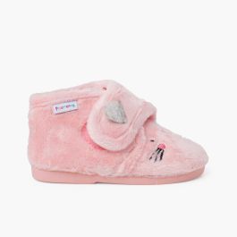Botitas casa animales pelito Rosa