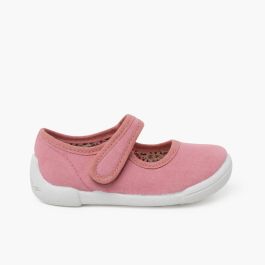 Merceditas barefoot tira adherente piso blanco Rosa