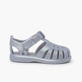 Cangrejeras tira adherente tobby metalizadas Plata