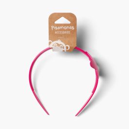 Diadema de Estrella Niña Fucsia