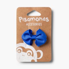 Pinza de Pelo Niñas Lazo Pequeño Azul Cobalto
