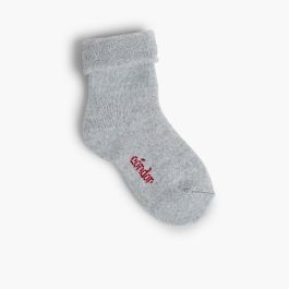 Calcetines de lana y rizo bebé Aluminio