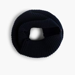 Cuello Bufanda de Punto  Azul Marino
