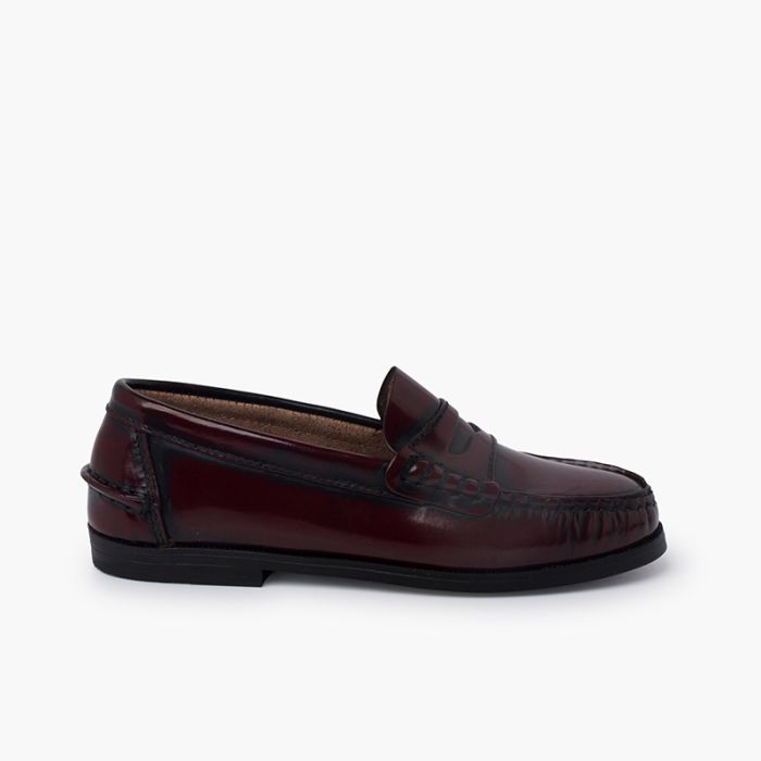 Zapatos castellanos Mocasines de piel para Niño