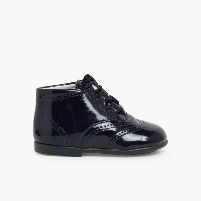 Bota Inglesa/  Zapato Inglés Tipo Charol