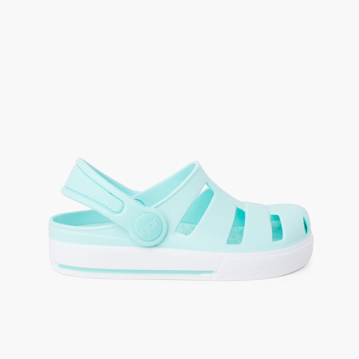 Zuecos goma tipo tenis tira trasera