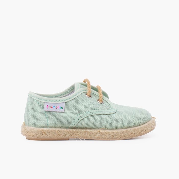 Bluchers lino cordones y base yute