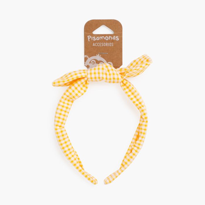 Diadema turbante vichy lazo