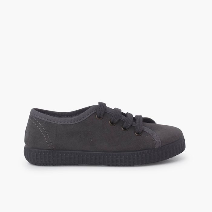 Zapatillas Suede Poliéster Reciclado Cordones