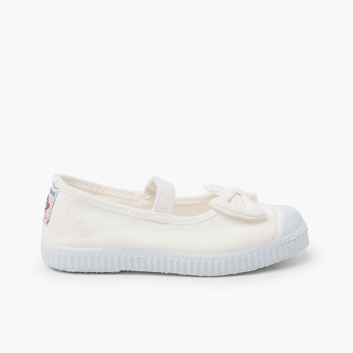 Bailarina elástico y lazo suela zapatillas