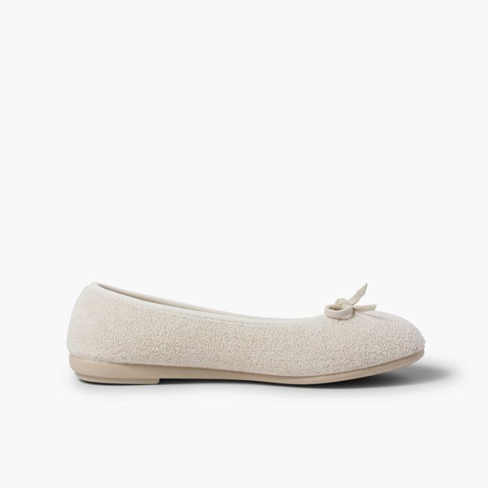 Zapatilla casa bailarina rizo toalla 