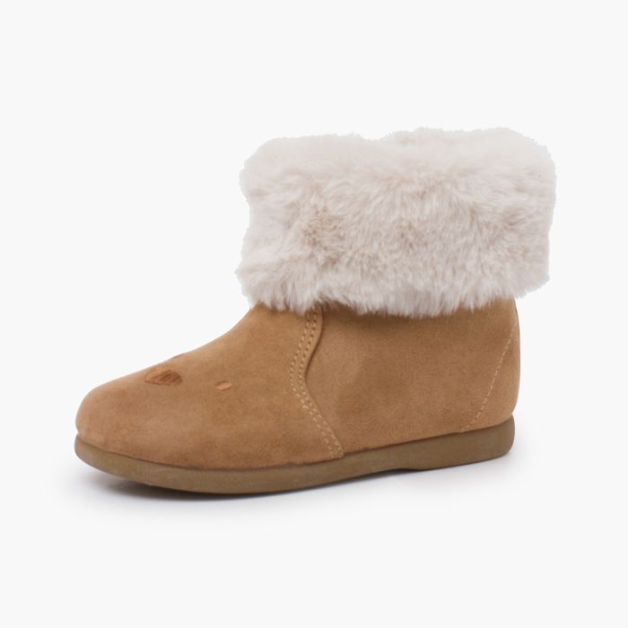 Botas osito cuello pelito
