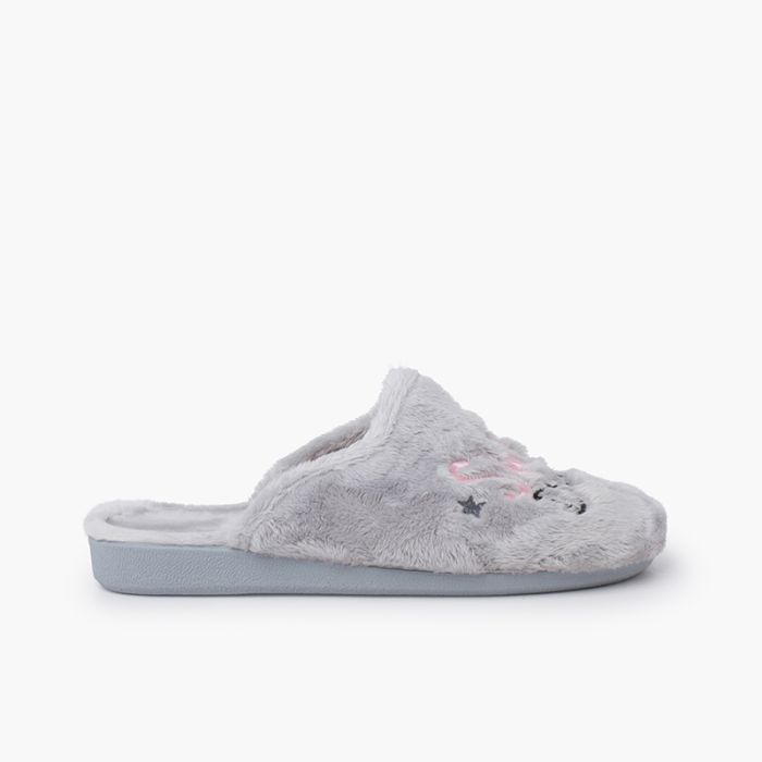 Zapatillas zueco casa mensaje