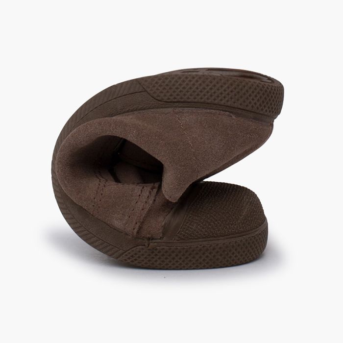 Zapatillas serraje niños puntera goma