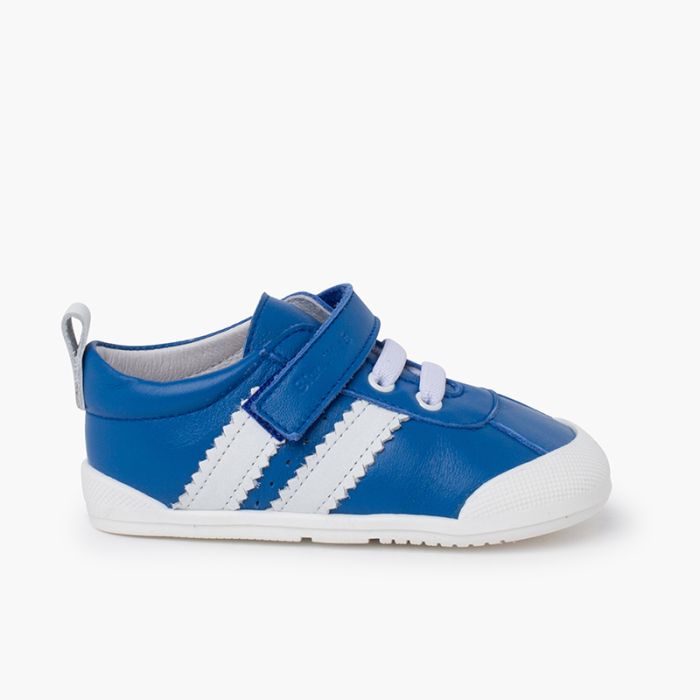 Blanditos Zapatillas Bandas Blancas Tira Adherente