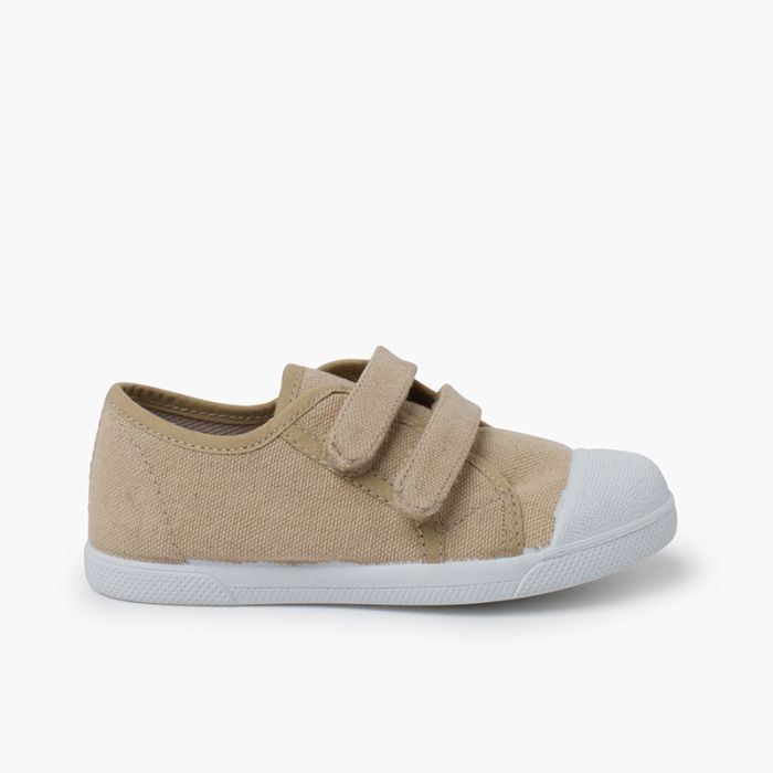 Zapatillas blanditas lona eco tira adherente