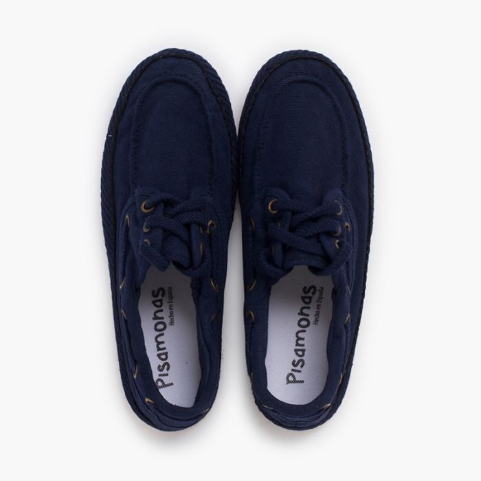 Zapatos Náuticos Pisamonas Para Niño Lona Lavada Suela Sport