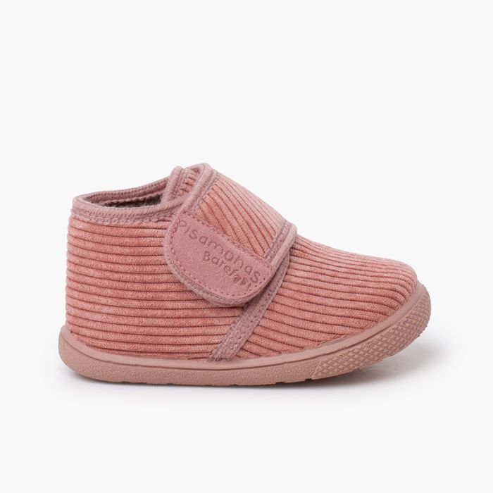 Botitas casa pana barefoot tira adherente
