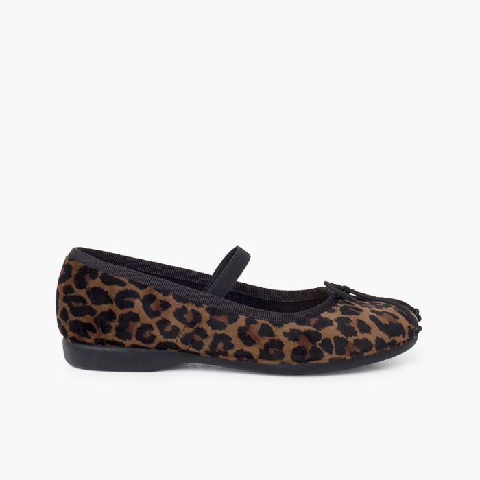 Merceditas elástico animal print