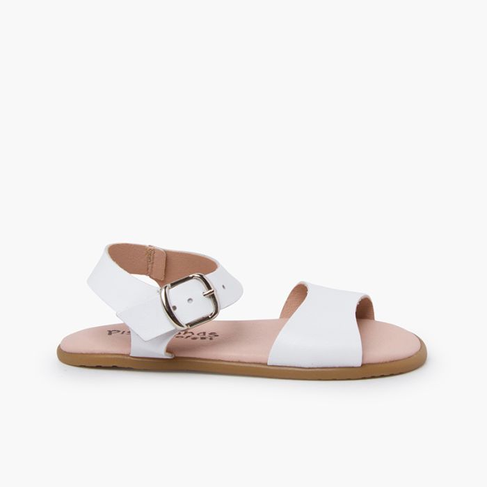 Sandalias barefoot lisas hebilla