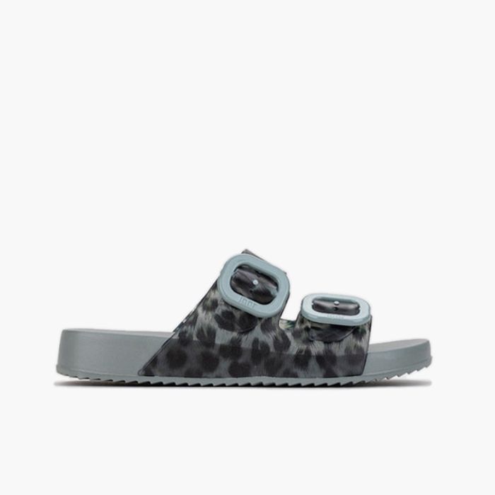 Sandalias habana doble hebilla animal print