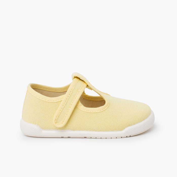 Pepitos barefoot lona canvas tira adherente
