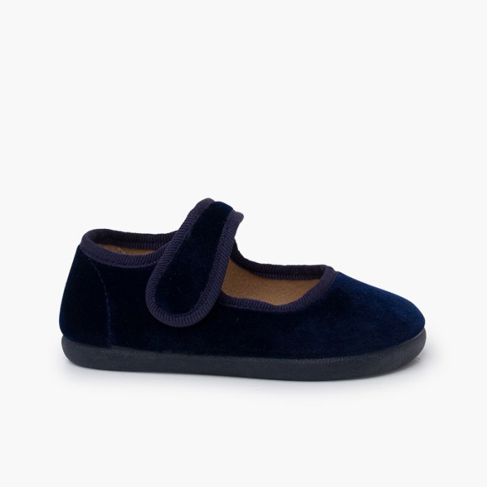 Merceditas barefoot terciopelo tira adherente