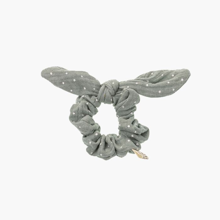 Coletero Scrunchie con lazo topos