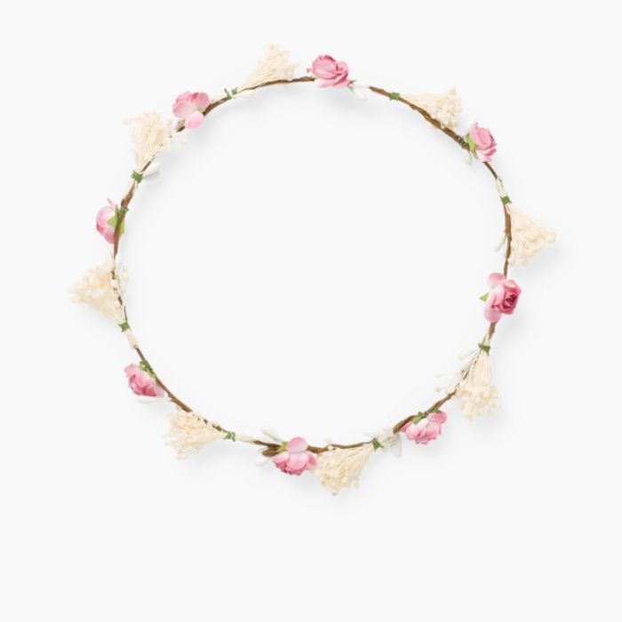 Corona sencilla flores y gypsophila