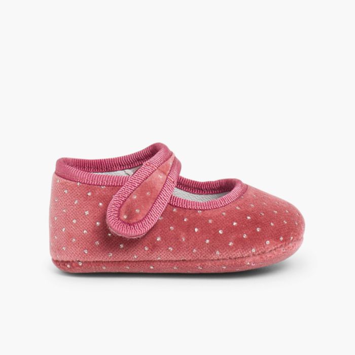 Merceditas Bebé Terciopelo Brillantitos