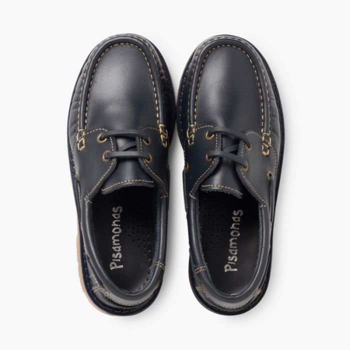 Zapatos Náuticos Infantiles Pisamonas Lona Lavada Suela Sport