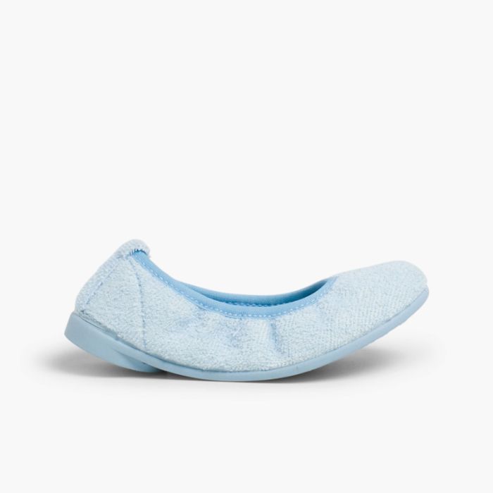 Zapatilla Casa Niña Rizo Toalla Bailarina