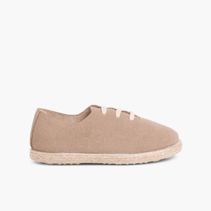 Zapatillas Cordones Serraje y Yute Niños