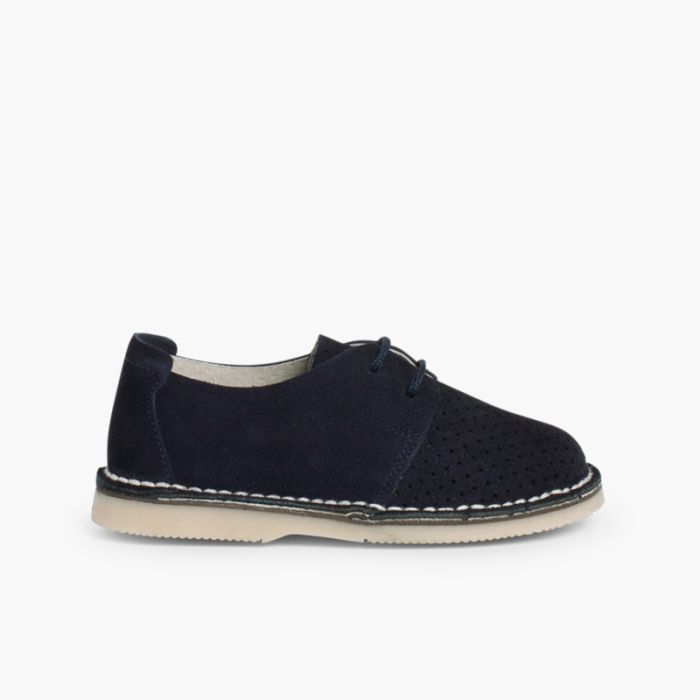 Zapato Serraje Blucher con Picado