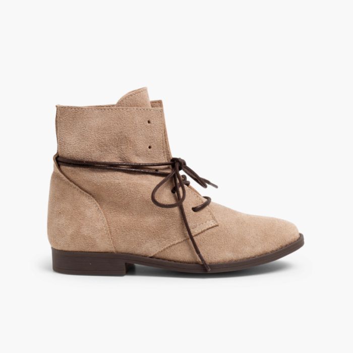 Botas Serraje Cordones Encerados