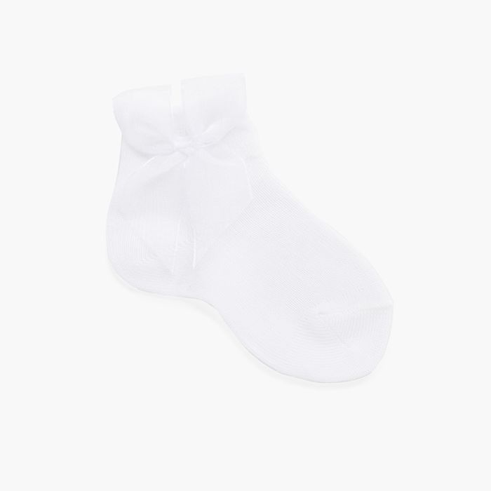 Calcetines lazo organza cortos lisos 