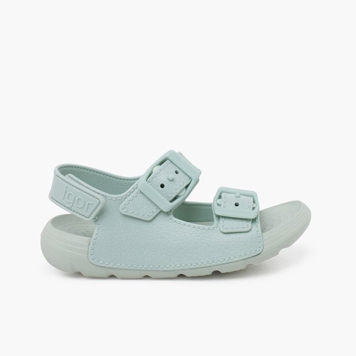 Sandalias unisex con suela EVA y doble hebilla