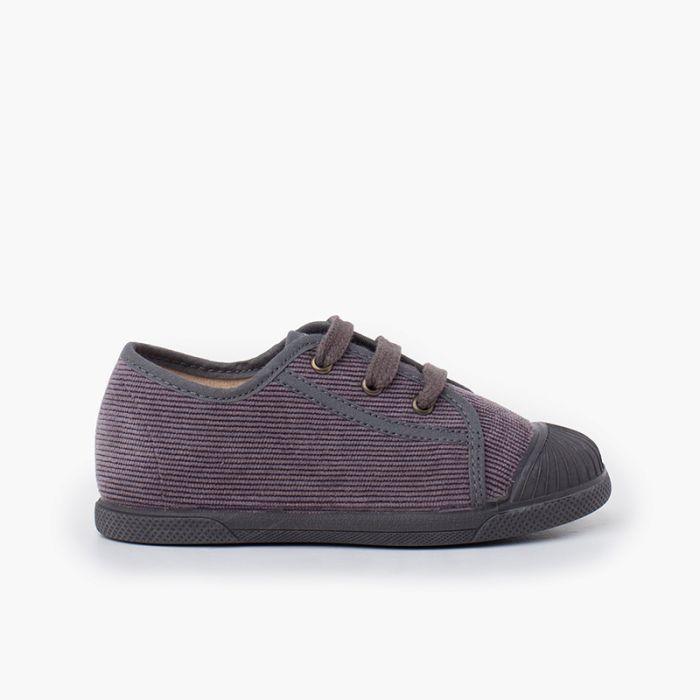 Zapatillas pana puntera goma niños