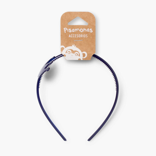 Diadema Niña con Corona Azul Marino